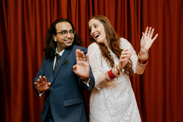 Colorful and Intimate Indian Elopement in Madison | Amber & Tapan
