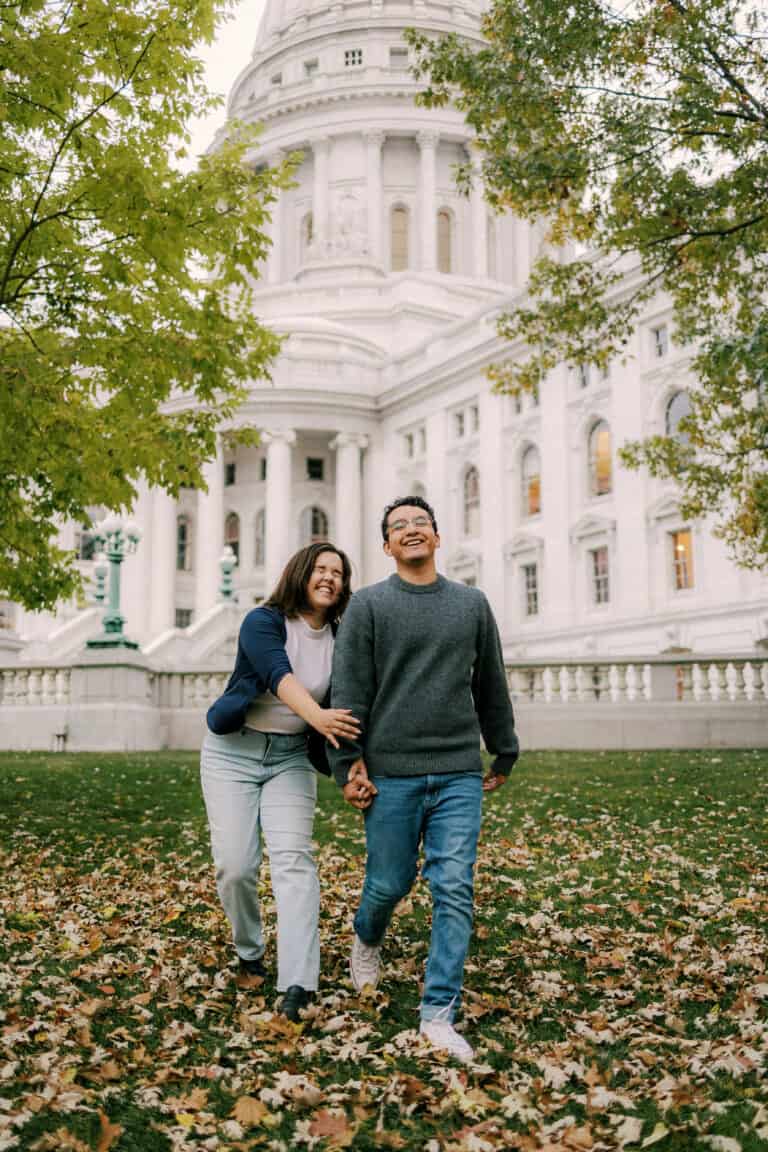 Madison Fall Engagement Session | Holly & Dan