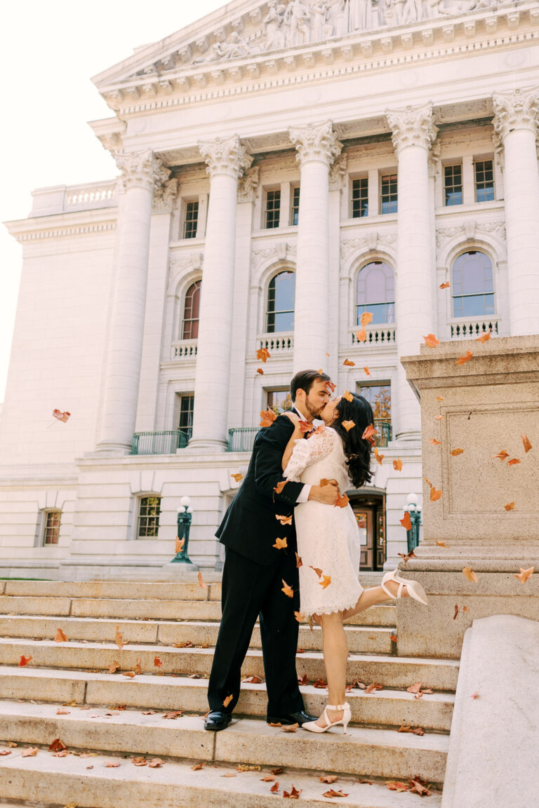 Intimate Capitol Building Elopement | A & A